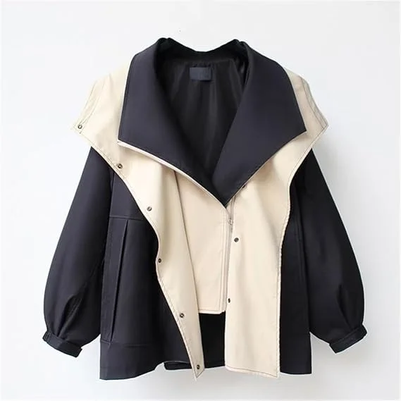Dbdkejj Spring And Autumn Women's Mid-Length Trench Coat Hoodedjacket