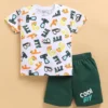 Toonyport Boys Summer 3 Packs Of T-shirts and Shorts Combo Set (Multicolors)
