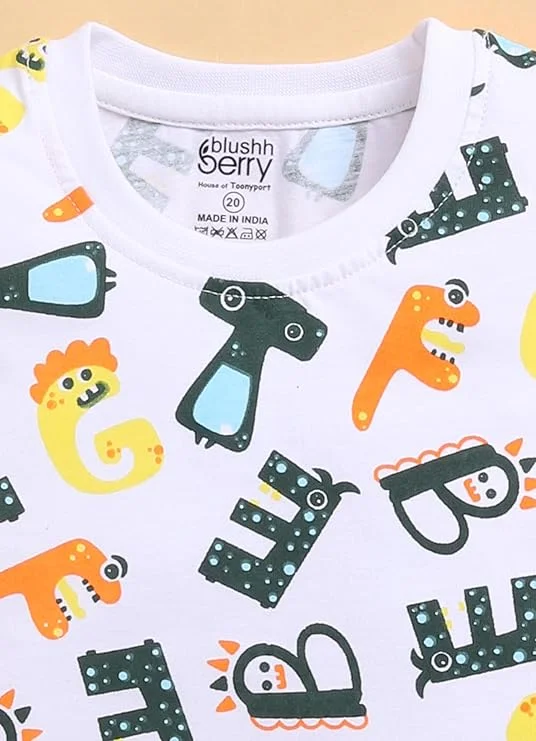 Toonyport Boys Summer 3 Packs Of T-shirts and Shorts Combo Set (Multicolors)