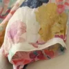 111111 Women’s Casual Button-Down Shirt with Multicolor Floral Print & Half Sleeves, Collar Neck