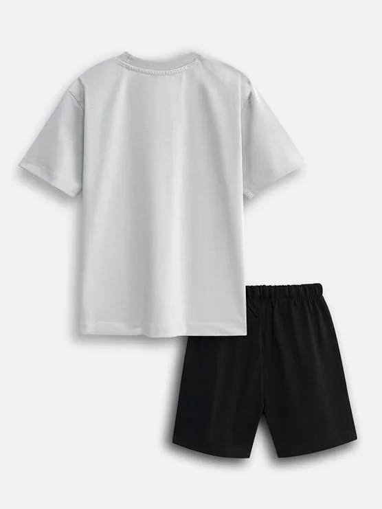 Cotton Official Tom & Jerry Co ord Set for Boys & Girls, T Shirt and Shorts for Casual Wear