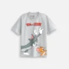 Cotton Official Tom & Jerry Co ord Set for Boys & Girls, T Shirt and Shorts for Casual Wear